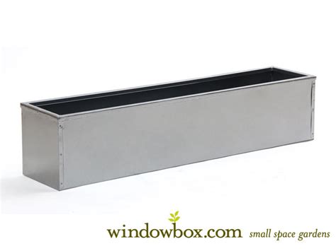 silver-tone metal window box liner custom los angeles|Metal Window Box Liners .